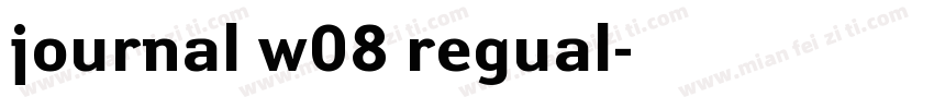 journal w08 regual字体转换